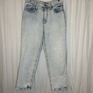 Universal Thread High Rise Vintage Straight Acid Wash Jeans
